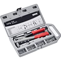 Novus 032-0047 N-10-Remachadora (Incluye 60 Remaches Ciegos de Aluminio A2.5- A3- A4 y A5- Muelle de Retorno para manejo…
